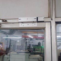 Door access control with keypad and card reader