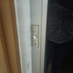 Door access control with keypad and card reader